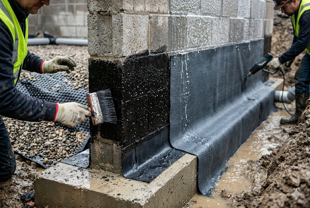 Damp Proofing vs. Waterproofing What's the Difference and Which One Does My House Need